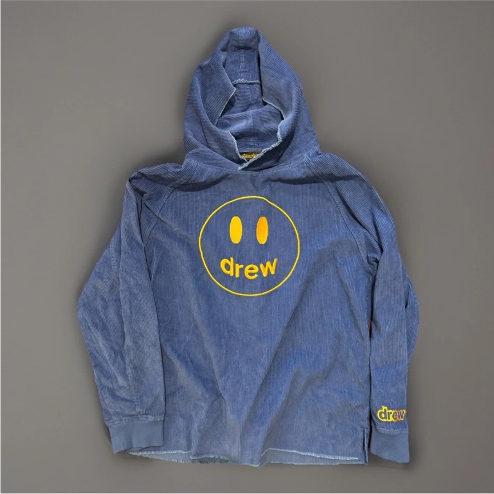 Rare Drew House Corduroy Oversized Hoodie Blue - Size M/L